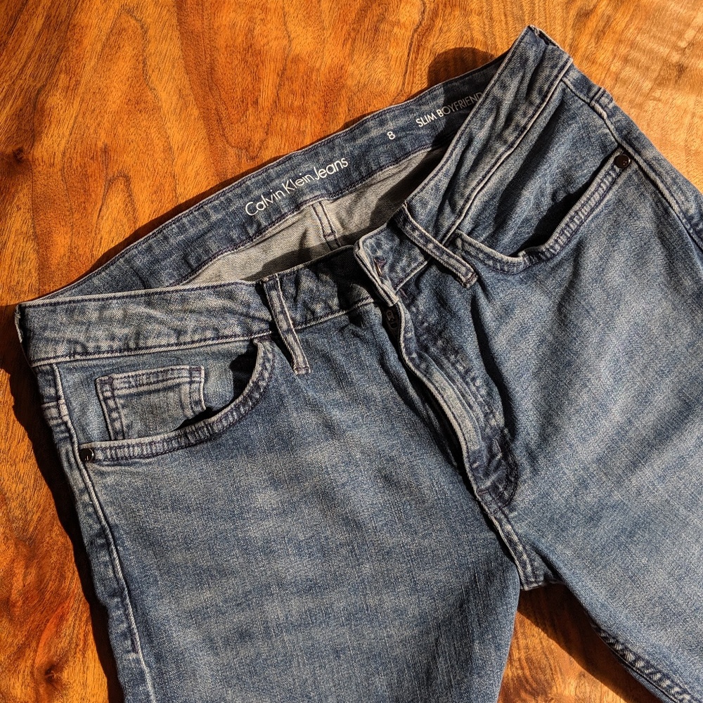 Calvin Klein Slim Boyfriend Crop Jeans 8